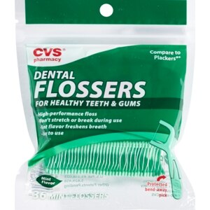 CVS Dental Flossers, Mint