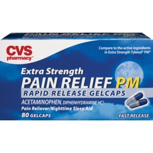 CVS Extra Strength Pain Relief PM Rapid Release Gelcaps