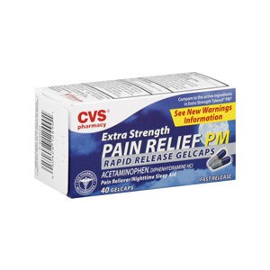 CVS Extra Strength Pain Relief PM Rapid Release Gelcaps
