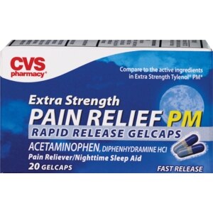 CVS Extra Stength Pain Relief PM Gelcaps