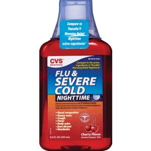 CVS Flu & Severe Cold Nighttime Cherry Flavor