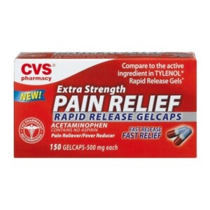 CVS Extra Strength Acetaminophen 500 Mg Rapid Release Gelcaps