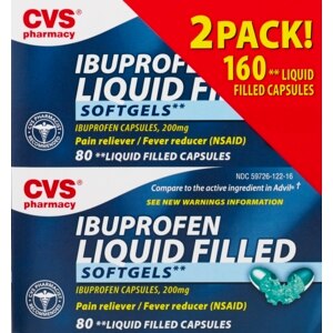 CVS Ibuprofen 200 Mg Liquid Filled Softegels