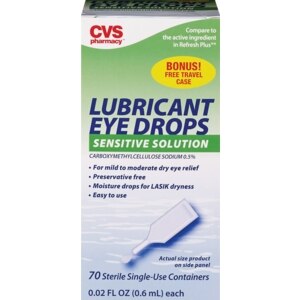 CVS Sensitive Solution Lubricant Eye Drops