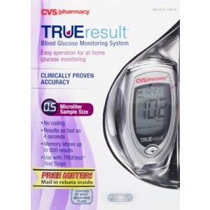 CVS TrueResult Blood Glucose Monitoring System