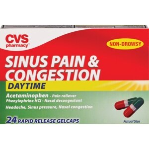 CVS Sinus Pain & Congestion Daytime Gelcaps