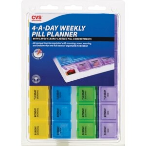 CVS 4-A-Day Weekly Pill Planner