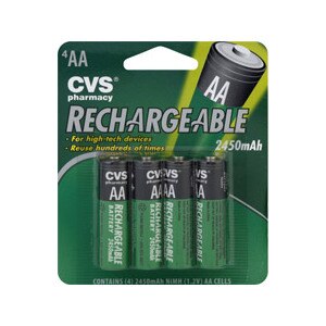 CVS Rechargeable AA Batteries