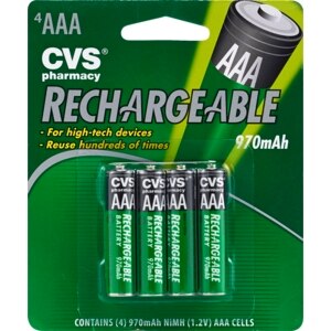 CVS Rechargeable AAA Batteries