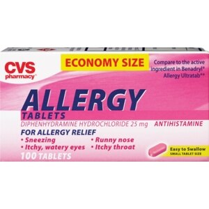 CVS Small Size Allergy Tablets Value Size