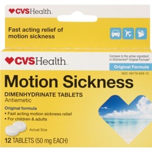 CVS Motion Sickness Tablets Original Formula
