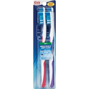 CVS Angle Edge+ Soft Toothbrush Value Pack