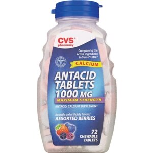 CVS Antacid Tablets 1000 mg Chewable Assorted Berries