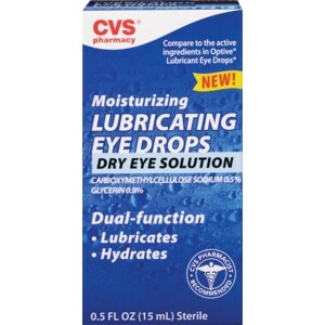 CVS Moisturizing Lubricating Eye Drops Dry Eye Solution