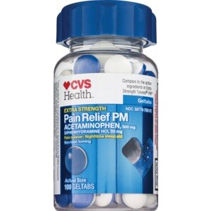 CVS Extra Strength Pain Relief PM Geltabs