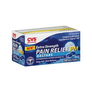 CVS Extra Strength Pain Relief PM Geltabs