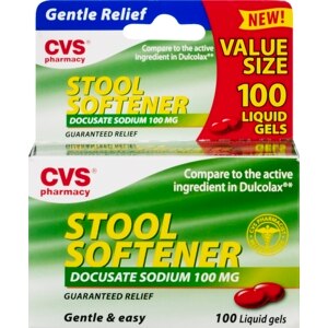 CVS Stool Softener Liquid Gels Value Size