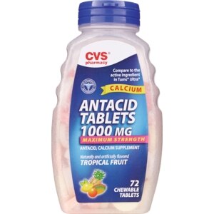 CVS Maximum Strength Antacid Calcium Supplement 1000 mg Tropical Fruit Tablets