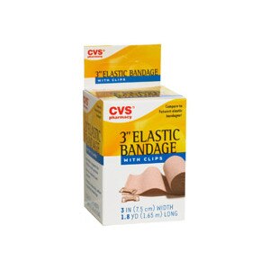 CVS Elastic Bandage With Clips 3 Inches