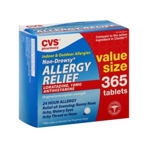 CVS Allergy Relief Loratadine 10 mg Tablets Value Size