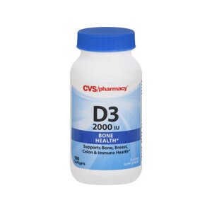 CVS Vitamin D3 2000 IU Softgels