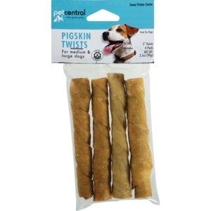 Pet Central 5 Inch Pigskin Twists