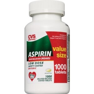 CVS Low Dose Aspirin 81 mg Tablets Value Size