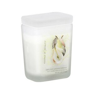 Essence of Beauty 100% Soy Candle Silver Leaf Pear