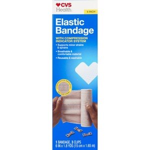 cvs bandage elastic bandages inch adhesive health 1ct 6in 8yd aid xpect junior strip