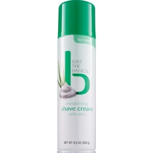 Just The Basics Moisturizing Shave Cream with Aloe for Men