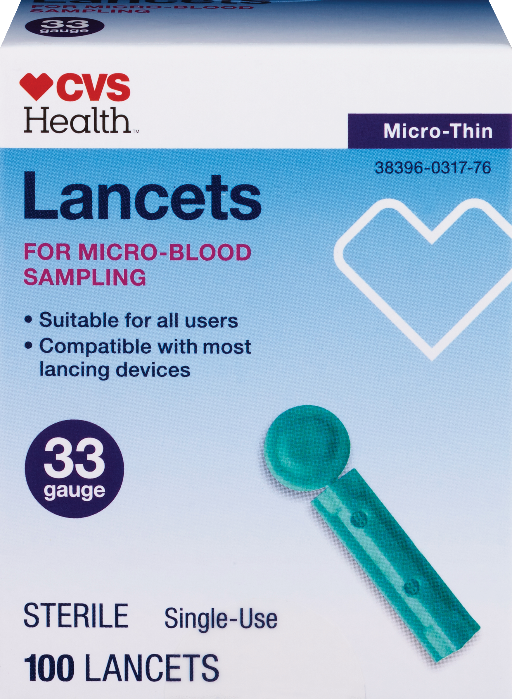 CVS Micro Thin Lancets 33 Gauge