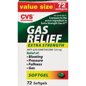 CVS Extra Strength Gas Relief Value Size