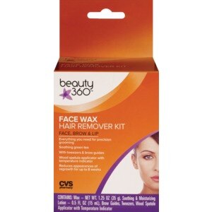 CVS Microwave Wax Hair Remover Kit Face, Brow, & Lip