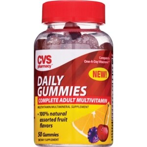 CVS Daily Gummies Complete Adult Multivitamin Assorted Fruit Flavors