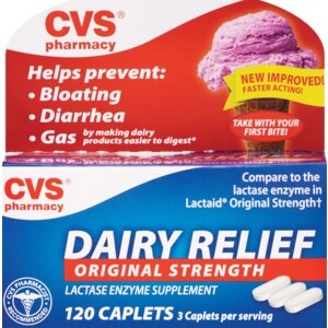 CVS Dairy Relief Caplets Original Strength