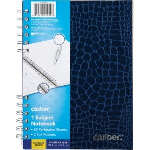 Caliber Executive 1 Subject Notebook College Ruled, 9.5