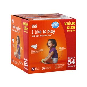CVS Diapers Size 5 (27+ lbs) Value Size