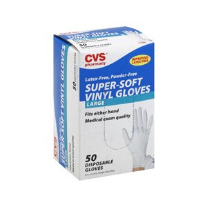 CVS Latex-Free Super-Soft Vinyl Gloves Large