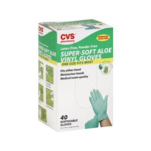 CVS Aloe Vera Latex-Free Gloves Powder Free