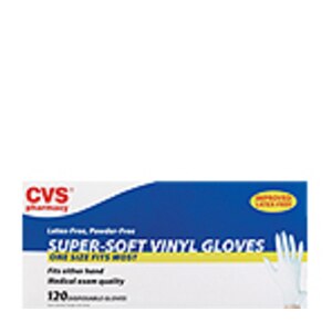 CVS Latex-Free Super-Soft Vinyl Gloves One Size Fits Most Mega Pack