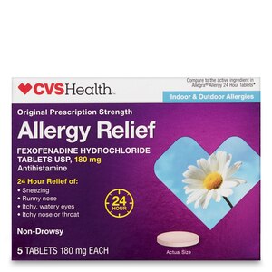 CVS Health Allergy Relief Non-Drowsy Fexofenadine Tablets