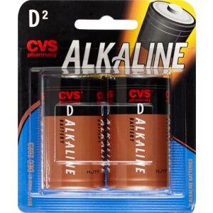 CVS Alkaline Batteries D 2-Pack
