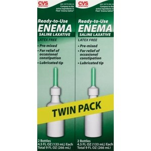 CVS Disposable Enema Latex Free Twin Pack