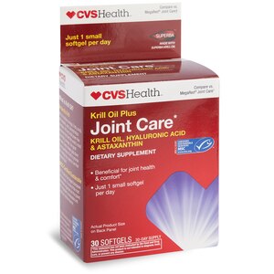 CVS Health Krill Oil Plus Joint Care Softgels, 30CT