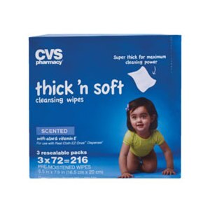 CVS Thick 'n Soft Scented Baby Wipes 3-Pack