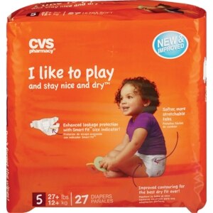 CVS Ultra Soft Diapers Size 5 (27+ lbs)