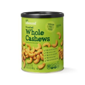 CVS Gold Emblem Abound Unsalted Whole Cashews
