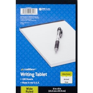 CVS Ruled Writing Tablet White Paper 100 Sheets