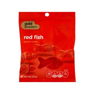 CVS Gold Emblem Red Fish Gummy Candy