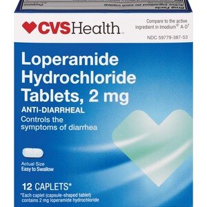 CVS Anti-Diarrheal Lopermide Hydrochloride Tablets 2mg, 12CT